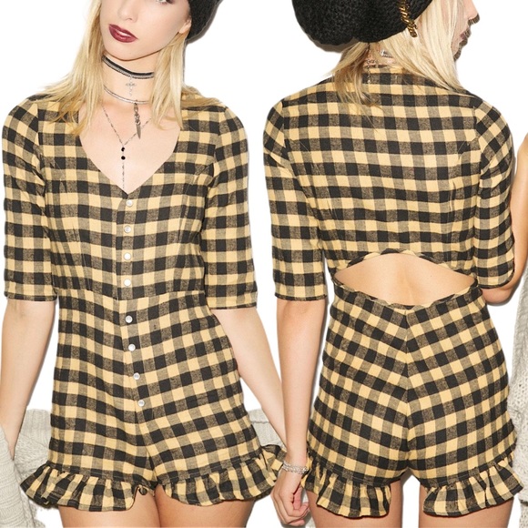 For Love And Lemons Pants - For Love & Lemons Wild West Romper